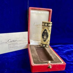 Rare Roy King 18K Gold Cartier Lighter Super Mint Condition Works 1 Year Warranty 