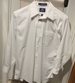 Stanfford white men’s dress shirt 16 1/2 34