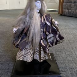 Vintage Japanese Kabuki Actor Doll - Renjishi