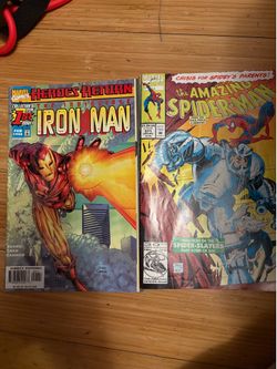 Spider man and iron man comic