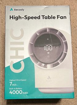 Aecooly High-Speed Table Fan
