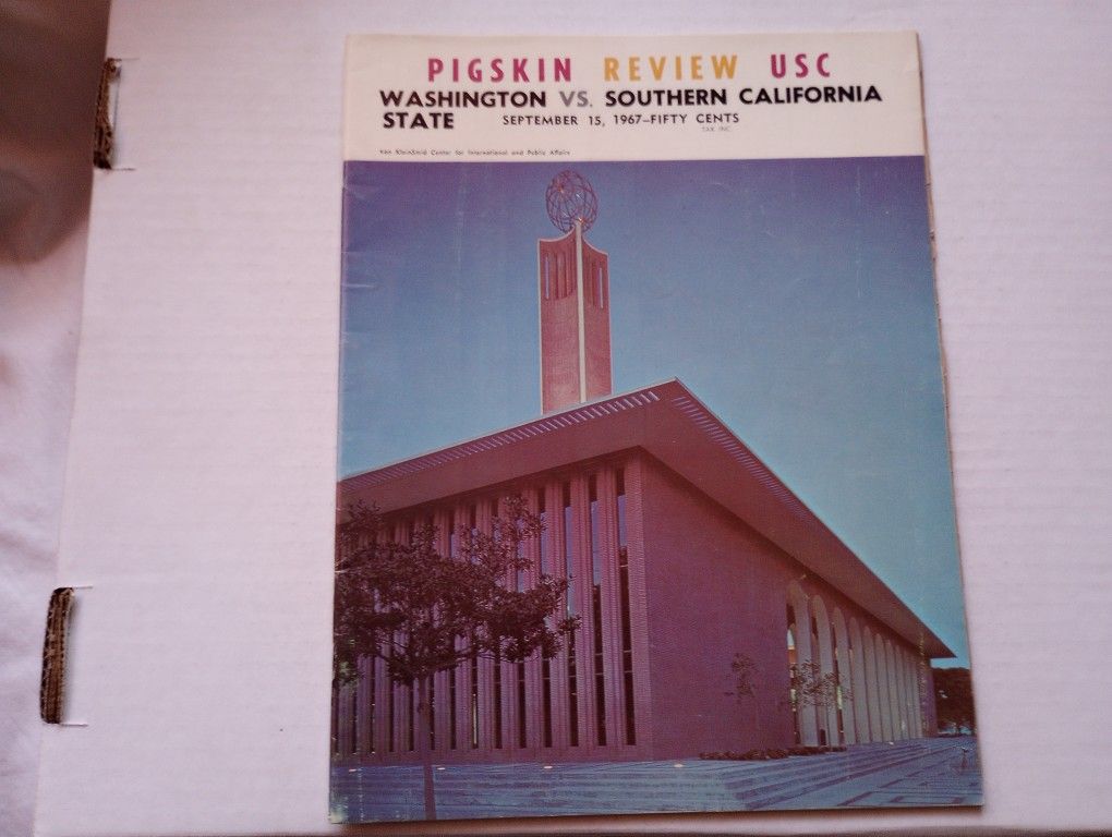 USC vs. Washington State 1967 Football Program