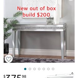 New Out Of Box Build Beautiful Table Entry/desk. /vanity $200
