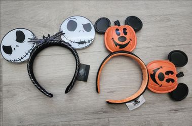 Disney Ears Jack Skellington and Mickey pumpkin