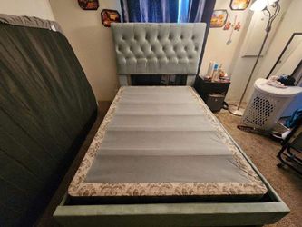 Full-sizes bed frame and Box spring
