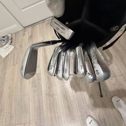 Mizuno Irons 4-p Mp 54 And 56 & 60 Cleveland Wedges (Left Handed)  