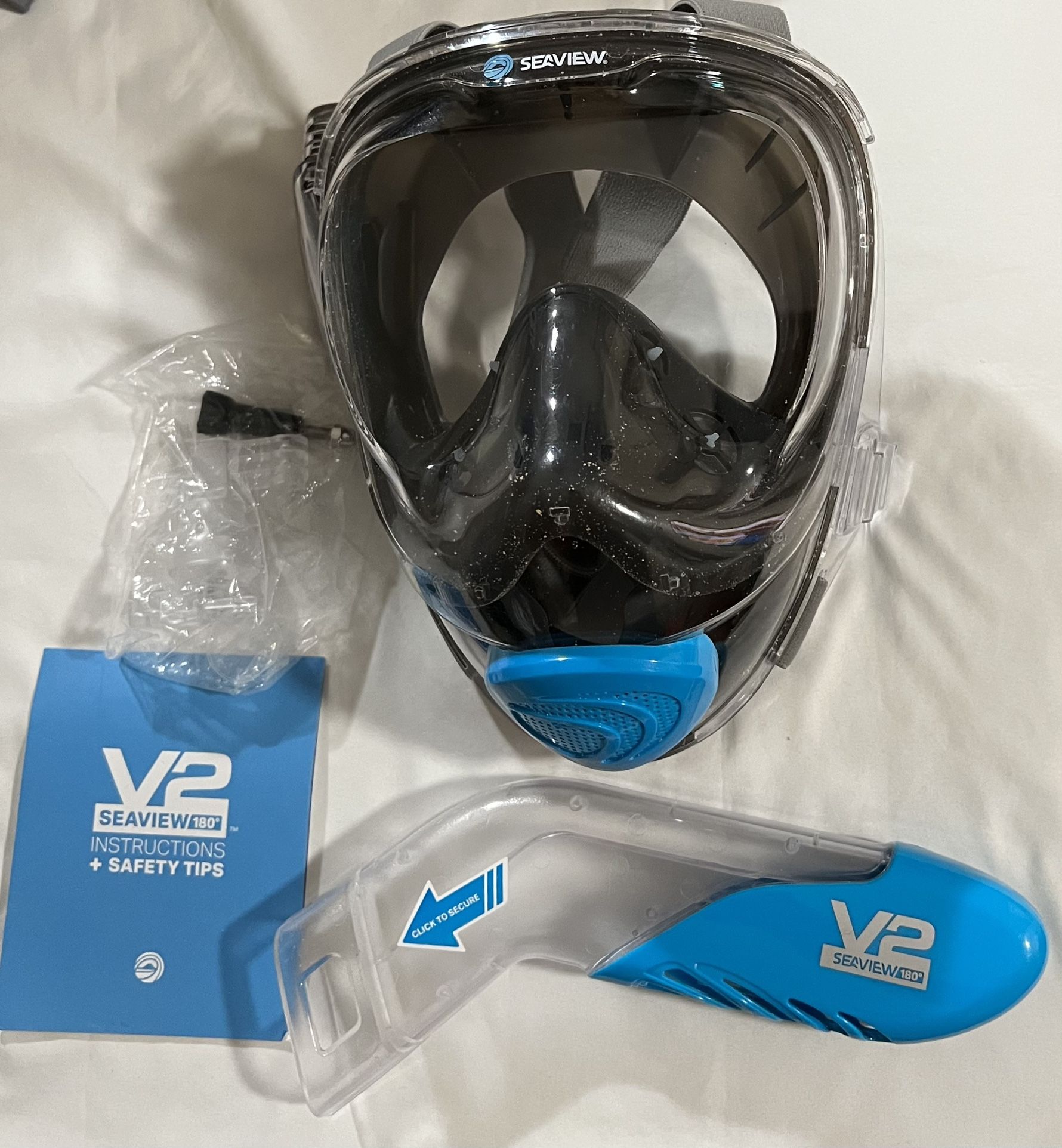 WildHorn Seaview 180° V2 Full Face Snorkel Mask with Flowtech Breathing System