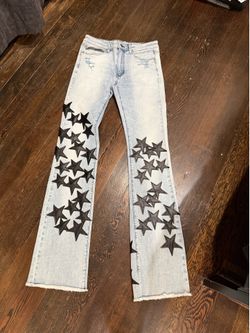 Stacked denim flare jeans new 1 of 1 Amiri style