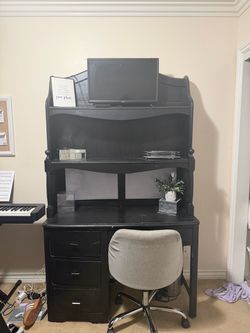Black desk