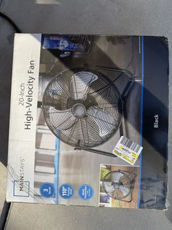 Mainstay 20” High Velocity Fan  New Open Box Never Used 