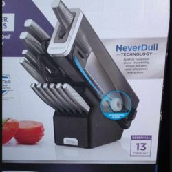 Ninja 13 PC Knife Set NEVER DULL Stainless Steel