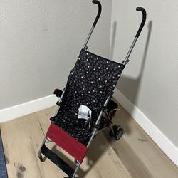 Mickey Stroller  ( Missing 1 Wheel ) Read Descrip.