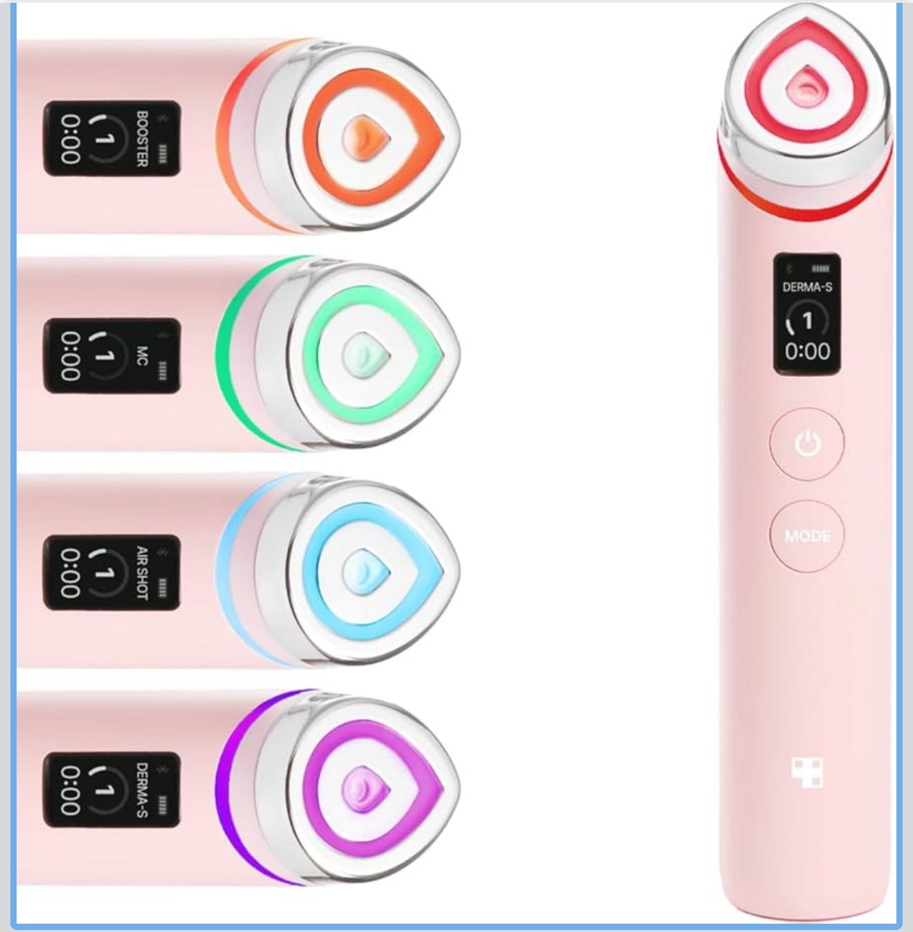 medicube Age-R Booster Pro Pink | 6-in-1 Real Glass Glow Beauty Massager | Looking Glass Skin | Korean Skin Care
