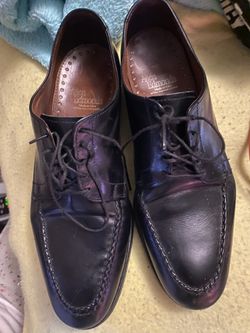 Allen Edmond Powell Shoes Blck Size 8.5 Leather