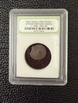New World Pirate Era Spanish Bronze Shipwreck Coin