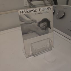 Massage therapist therapy business card holder