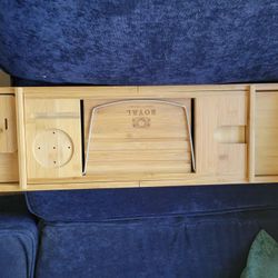Bamboo Bathtub Caddy