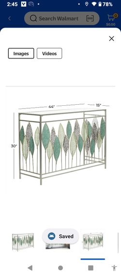 Brand New Beautiful LEAF RECTANGLE CONSOLE TABLE 