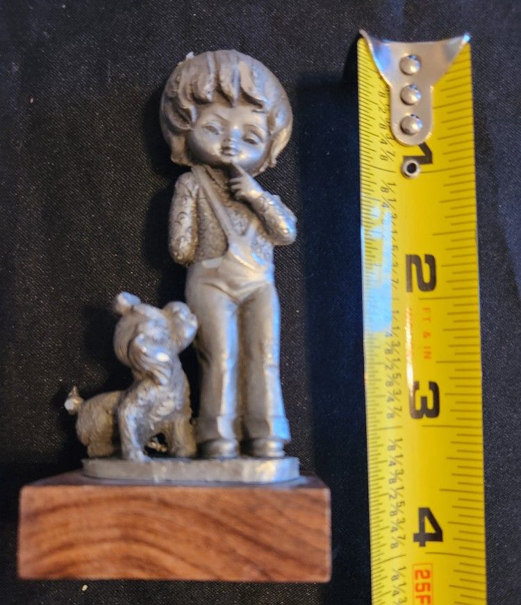 Vintage Pewter Friends Figurine