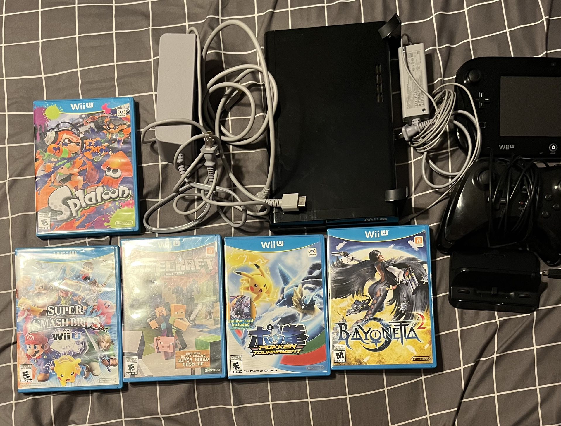 Wii U Good Condition, All Accessories & Games Included
