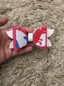 Handmade Dinosaur Bow