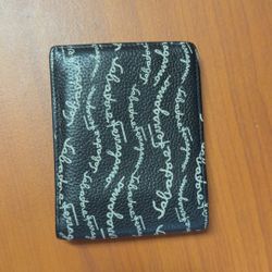Salvatore Ferragamo Signature Print Leather Wallet