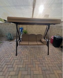 Purple Leaf Patio Swing