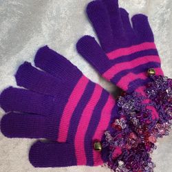 Purple Little Girl Gloves