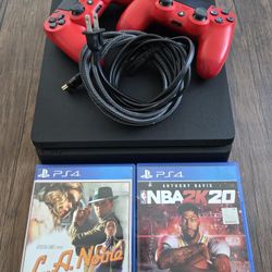 PS4 + 2 Games And 2 Controllers