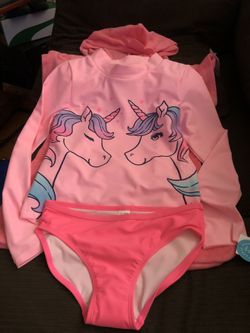 Girls swim suit and cover up size 12