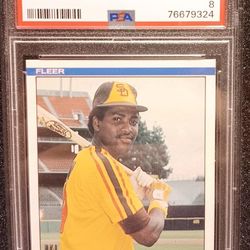 Tony Gwynn Padres Baseball Card PSA 8 Fleer
