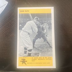 Babe Ruth Flash Card