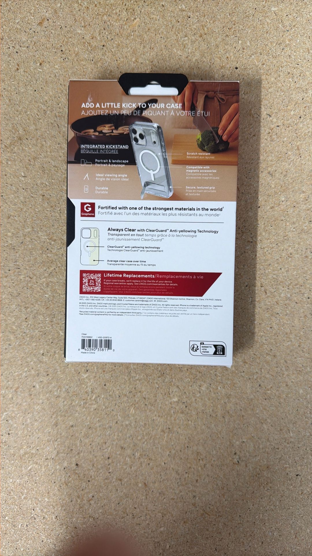 iPhone 17 Plus Clear Case Brand new W Kickstand