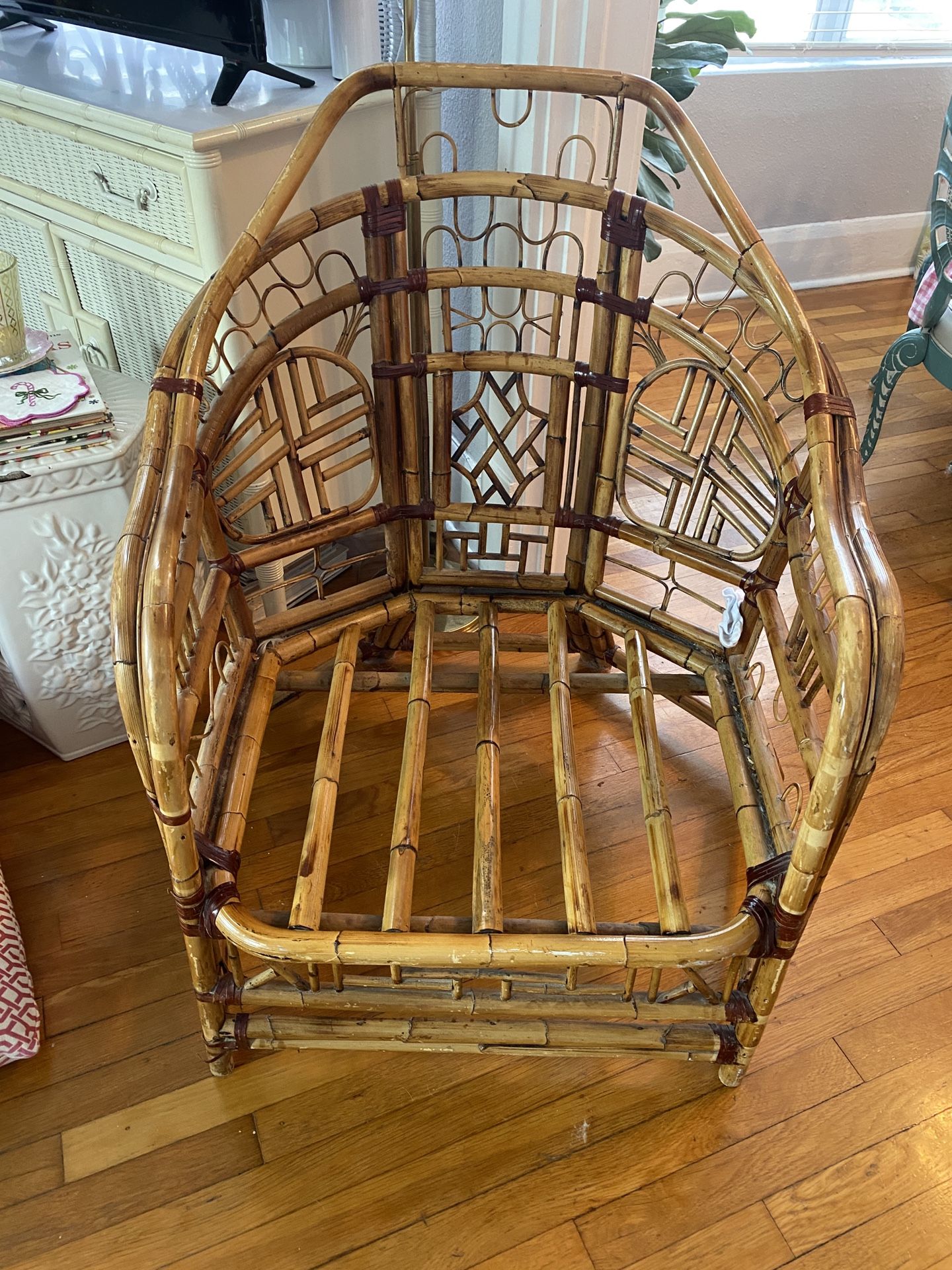 Vintage Bamboo Brighton Style Chair