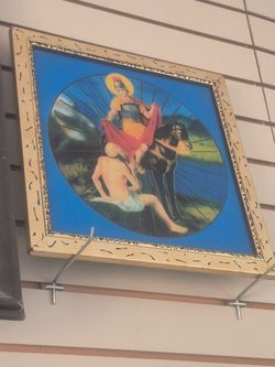 Saint Martin of Tours Religious Framed Print