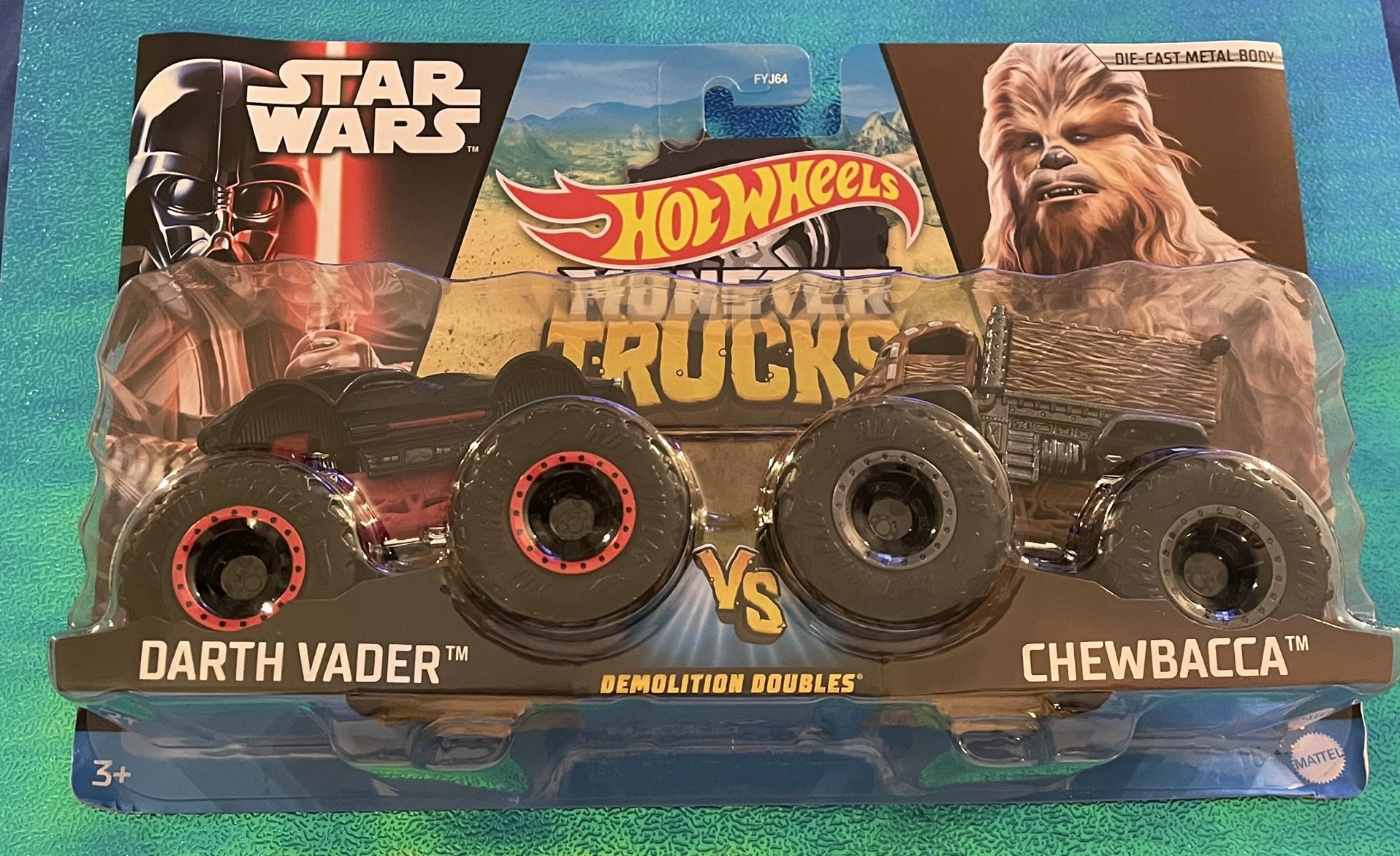 2019 Hot Wheels Demolition Doubles DISNEY STAR WARS DARTH VADER vs CHEWBACCA