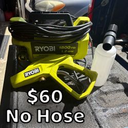 Ryobi pressure washer slightly used