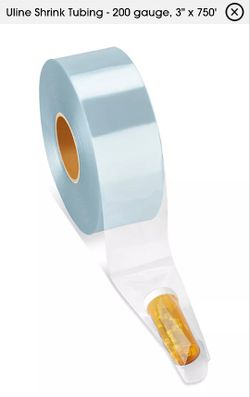 Uline Shrink Tubing - 200 gauge, 3" x 750' (2 Rolls)