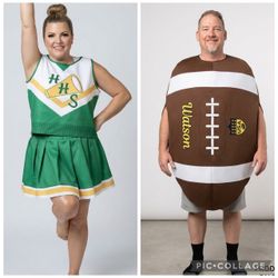 Cheerleader Football Couple’s Halloween costume XL