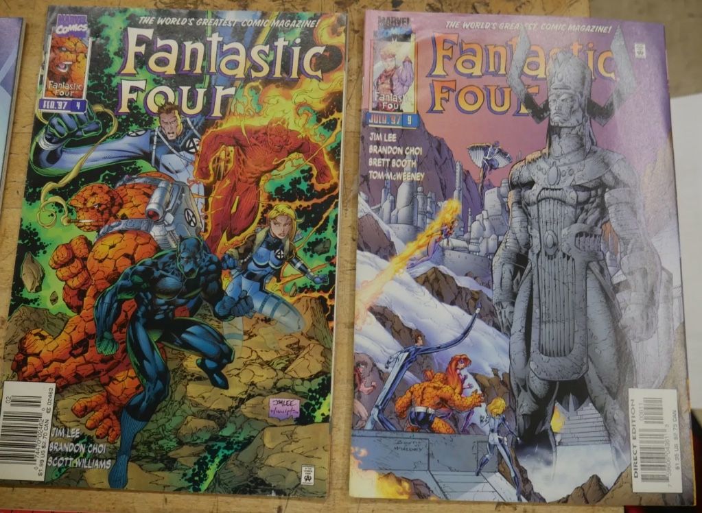 Lot 7 Fantastic Four Marvel Comic Books Dec 96 2 ;June 97 8; Feb 97 4; July 97 9; Jan 97 3; May 97 7; #23 1(contact info removed)(contact info remov