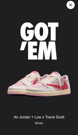 Tropical Pink Travis Scotts size 11