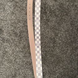 White LV Belt
