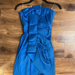 Brand New Woman’s Teeze Me brand blue strapless tube dress  up for sale 