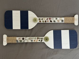 Handmade Seashore Decorations - Paddles