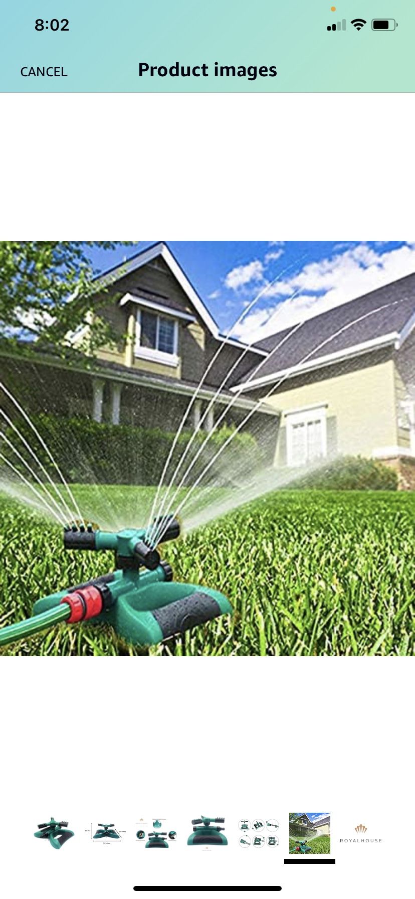 Lawn Sprinkler End of Year Sale