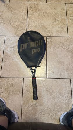 The Prince Pro Series 110 is a classic, oversized vintage tennis racket originally released around 1979.