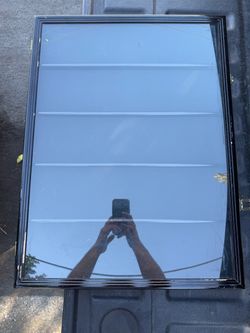 Black Framed Glass Panel Window