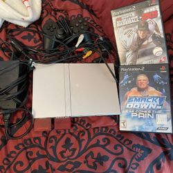 PS2 Slim With Two Games
