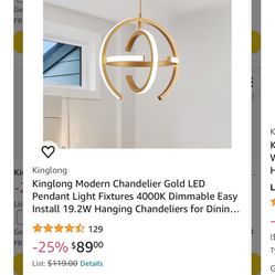 Modern Gold chandelier 