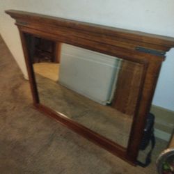 Wooden Vanity Mirror 